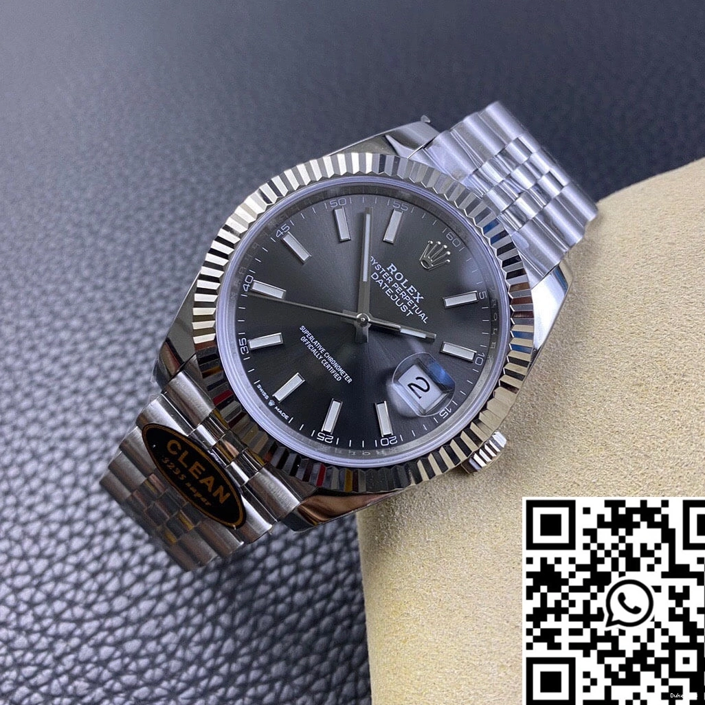 WaterResistant Dial Steel Grey Rolex Clean 848 M126334-0014 Datejust Factory 904L Stainless 0731